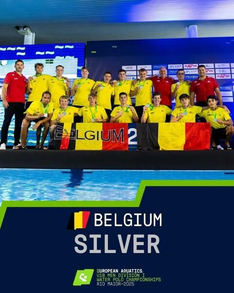 ZILVER voor de U18 Red Sharks op het EJK DIV I 2025
